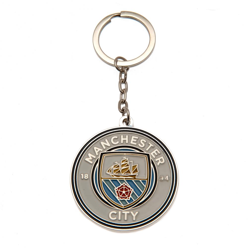 Manchester City FC Crest Keyring - Buy  at GiftMasters.co.uk