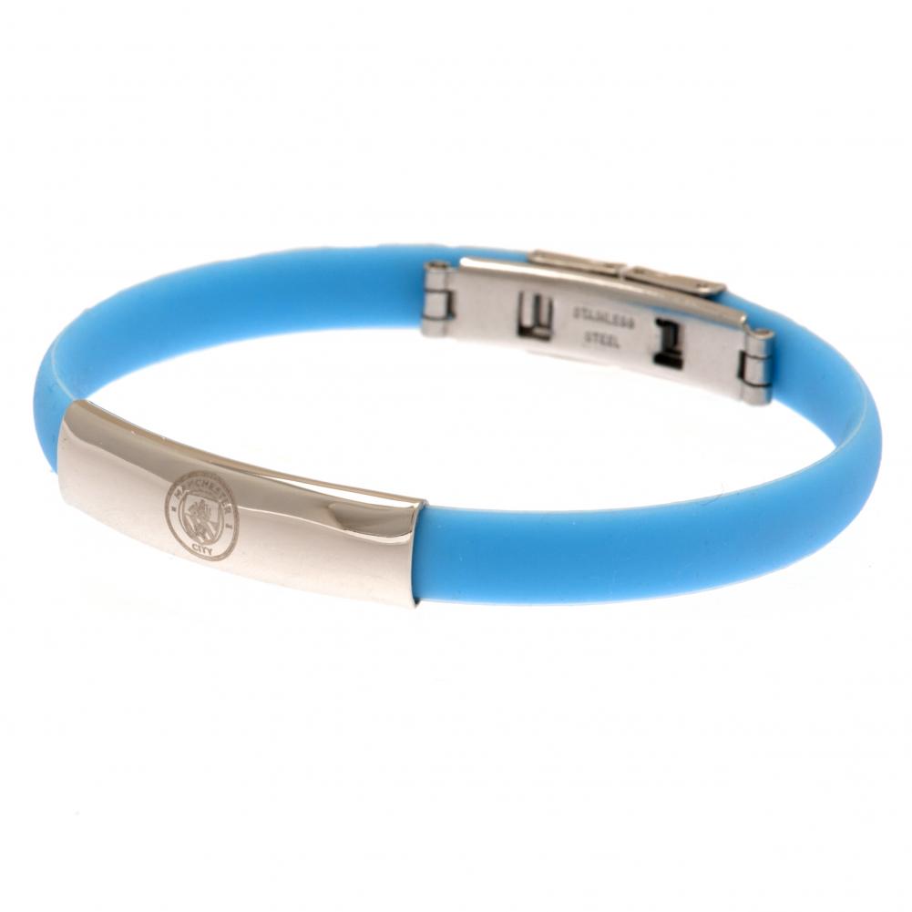 Manchester City FC Colour Silicone Bracelet - Buy  at GiftMasters.co.uk