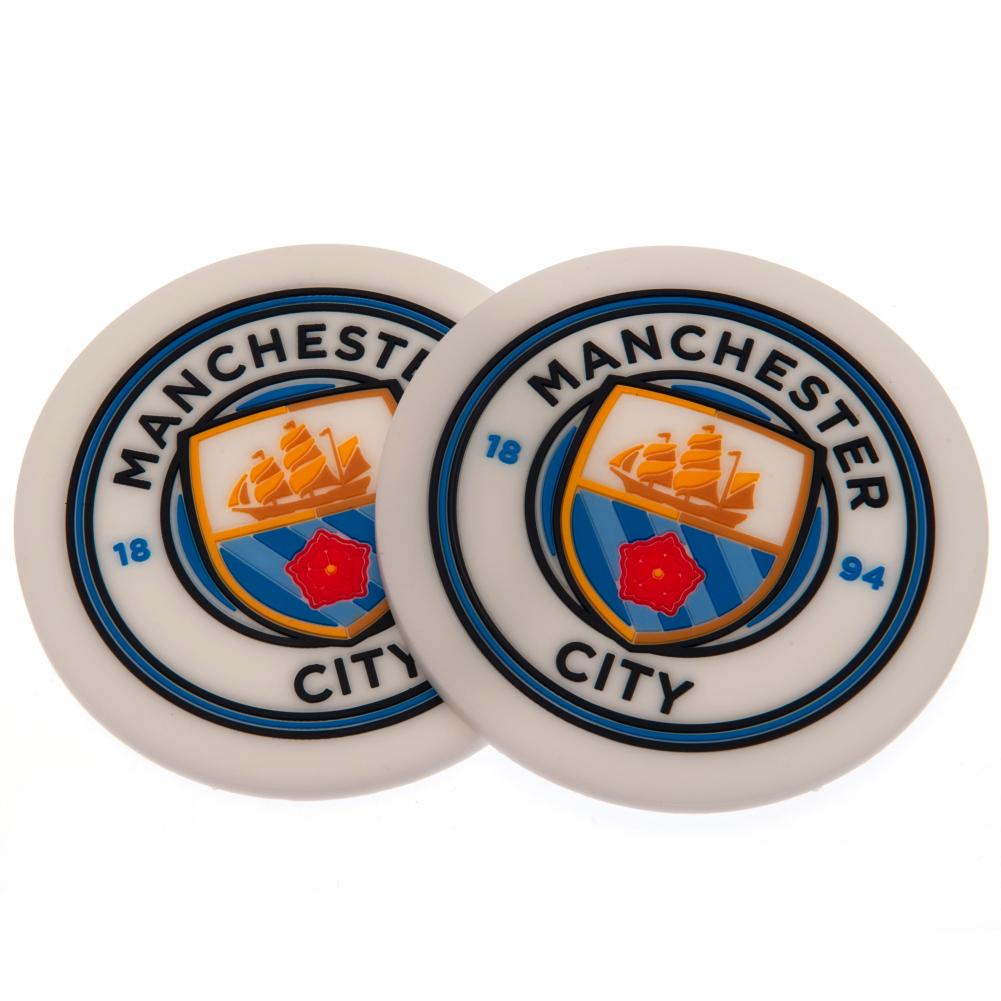 Manchester City FC 2pk Coaster Set - Buy  at GiftMasters.co.uk