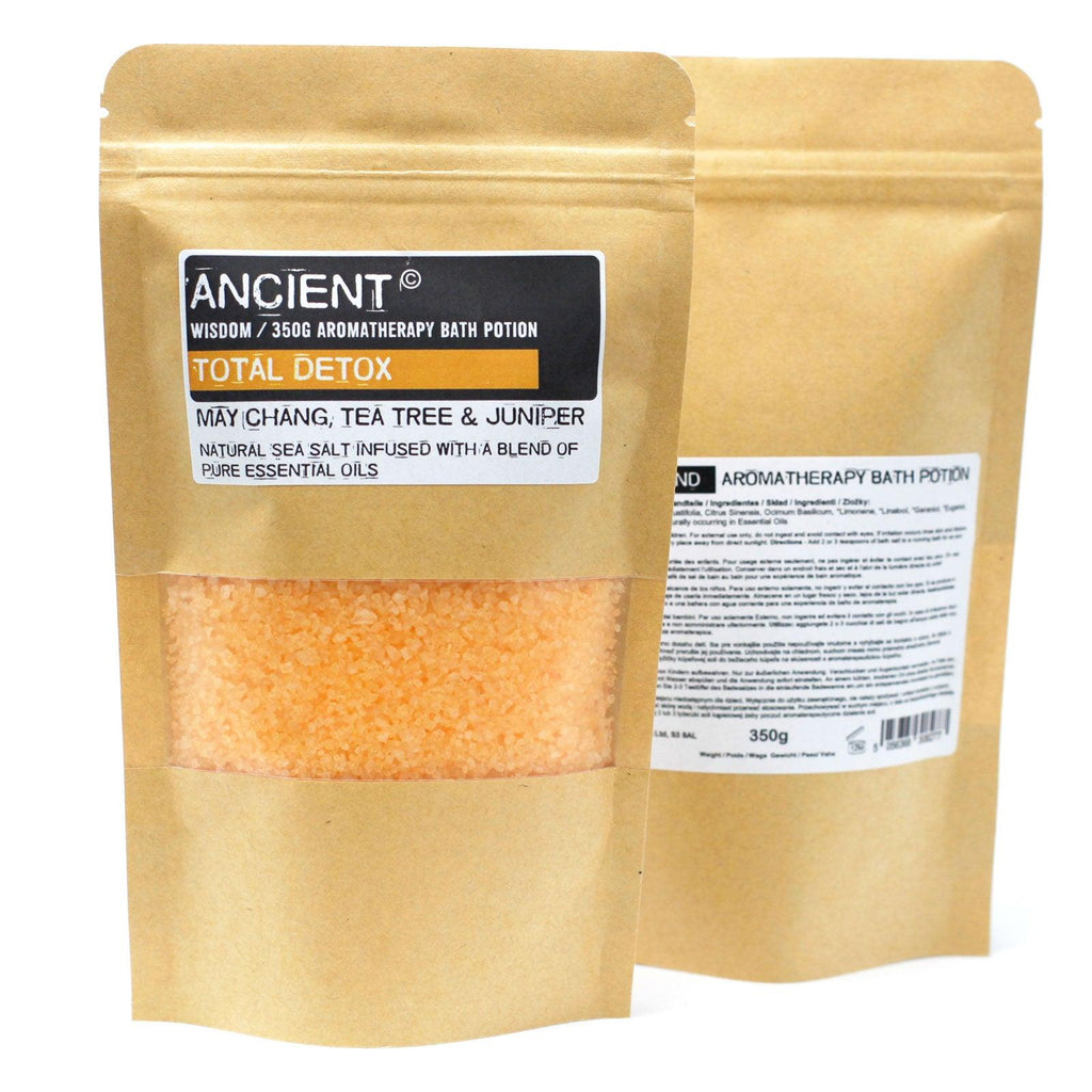 Aromatherapy Bath Potion in Kraft Bag 350g - Total Detox - Buy 0.35 at GiftMasters.co.uk