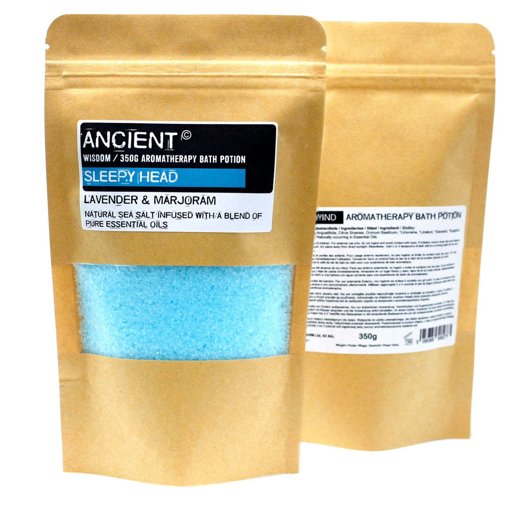 Aromatherapy Bath Potion in Kraft Bag 350g - Sleepy Head - Buy 0.35 at GiftMasters.co.uk