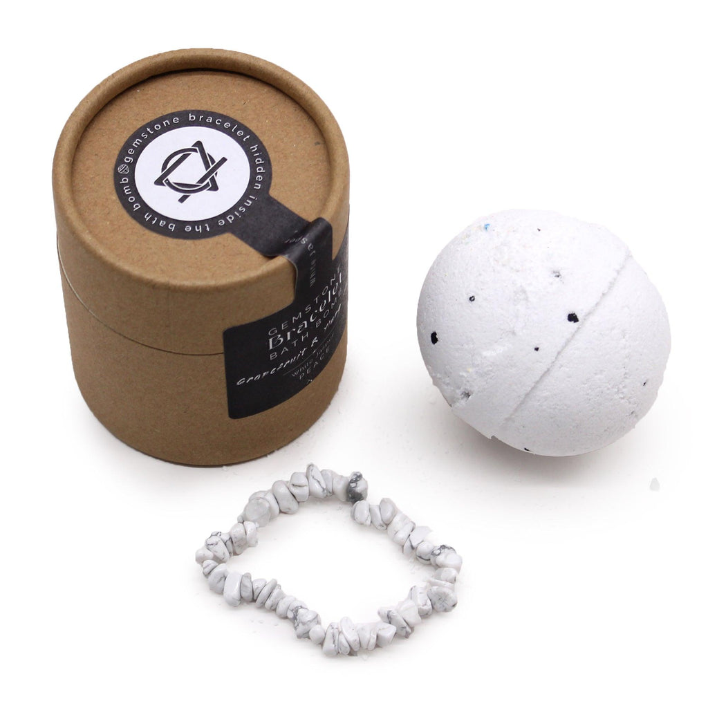 White Jasper Gem Bracelet Bath Bomb - Buy 0.17 at GiftMasters.co.uk