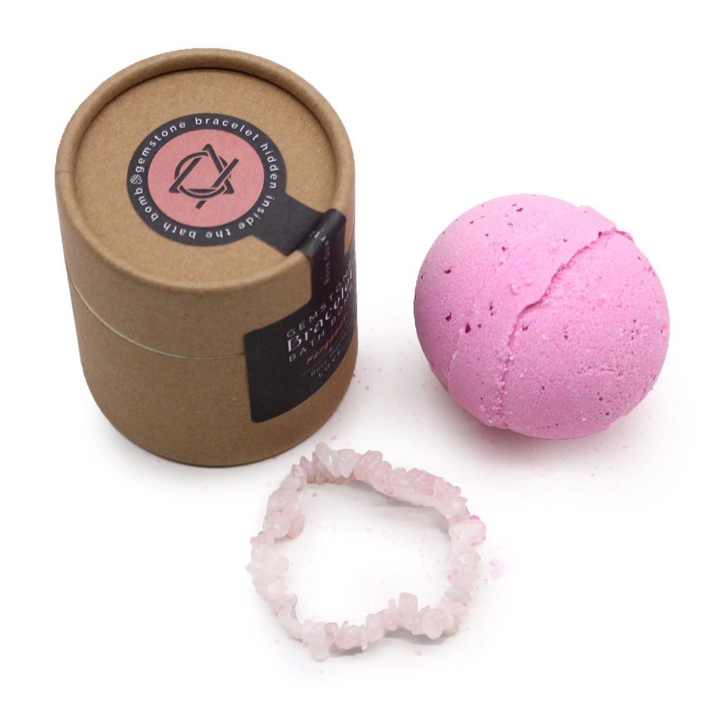 Rose Quartz Gem Bracelet Bath Bomb - Buy 0.17 at GiftMasters.co.uk
