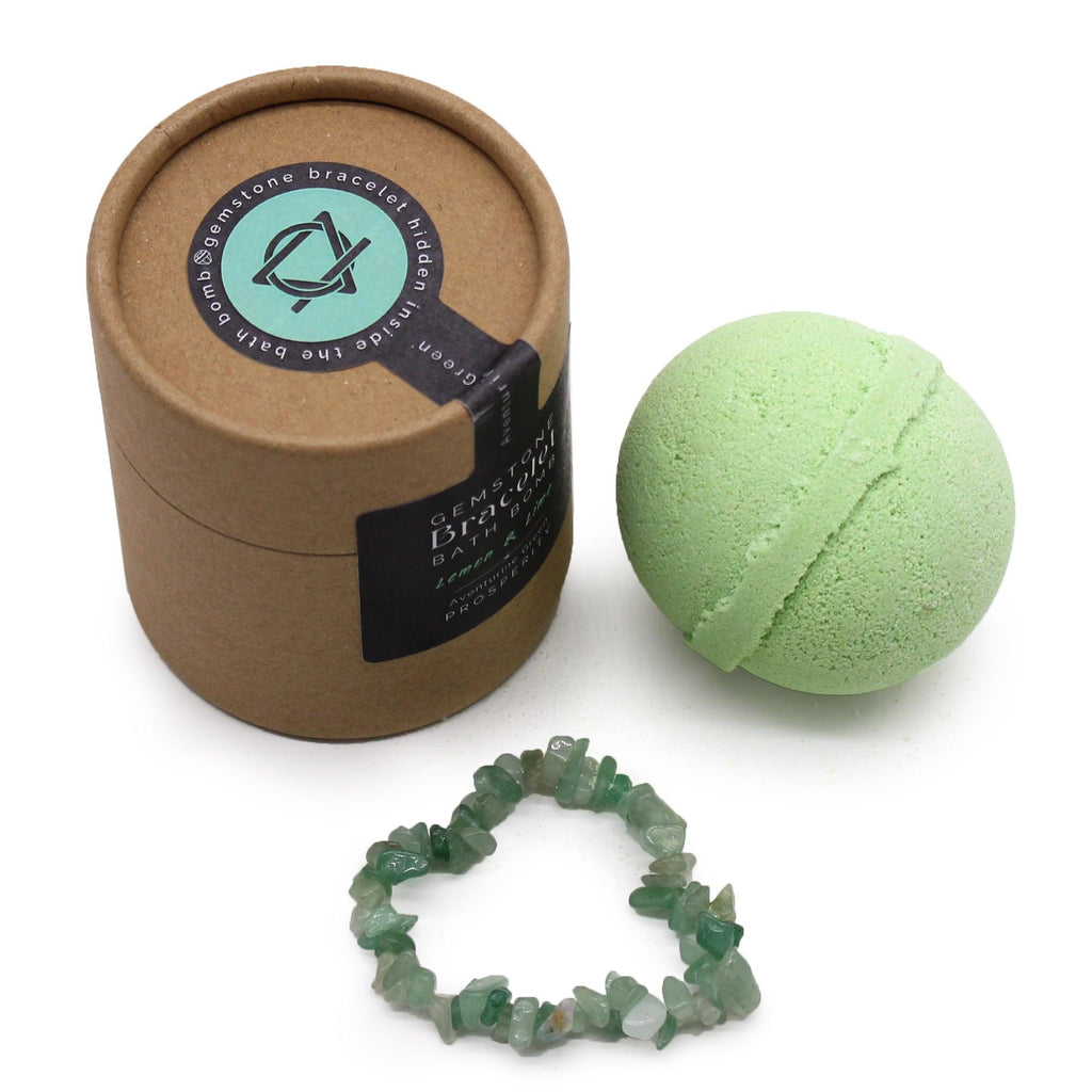 Green Aventurine Gem Bracelet Bath Bomb - Buy 0.17 at GiftMasters.co.uk