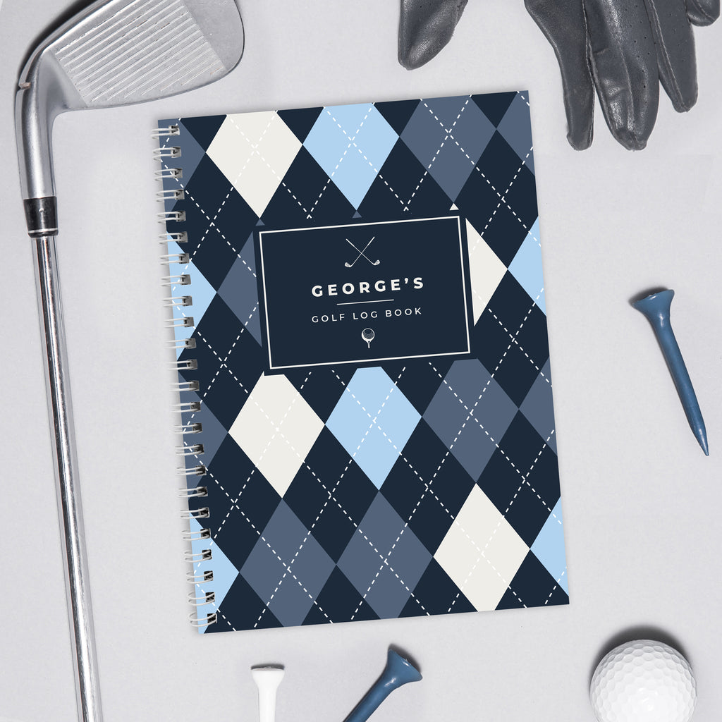 Personalised A5 Golf Log Book - Buy Stationery & Pens at GiftMasters.co.uk