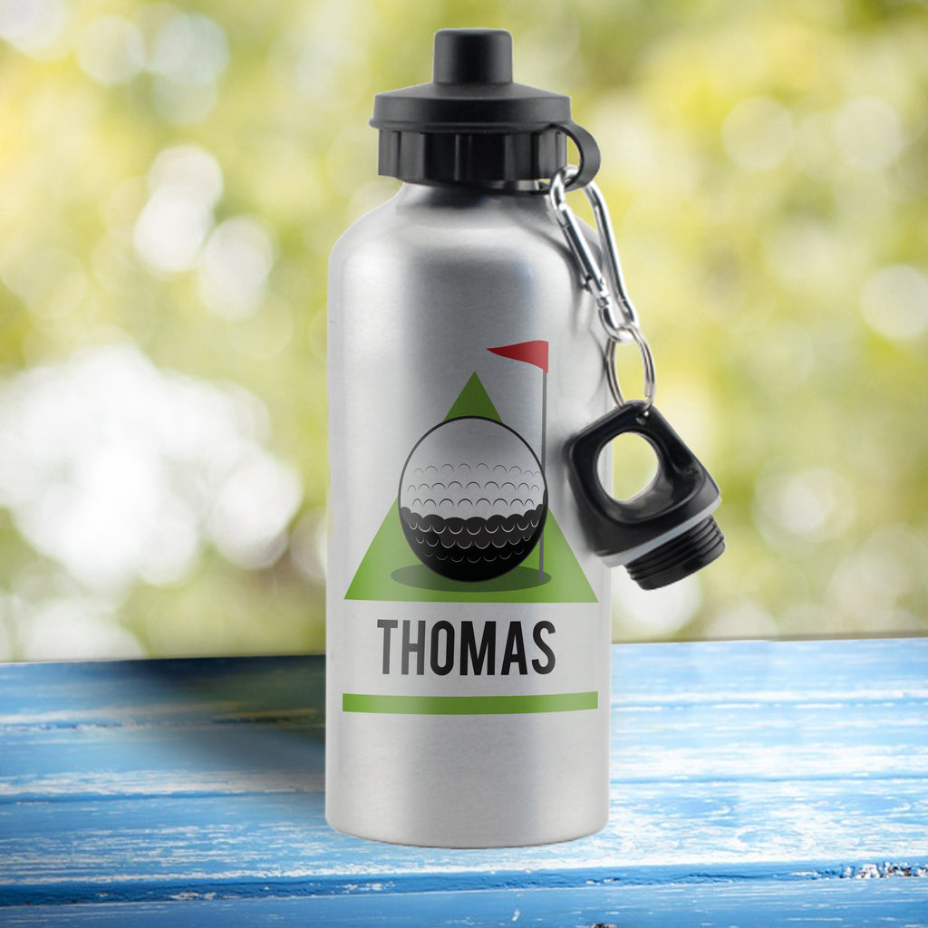 Personalised Golf Green Drinks Bottle - Buy Drinks Bottles at GiftMasters.co.uk