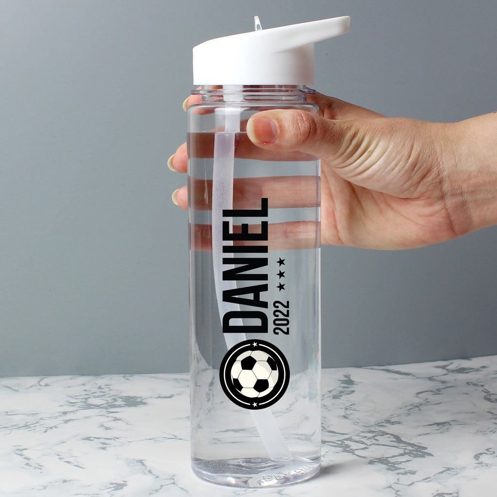 Personalised Football Badge Water Bottle - Buy Drinks Bottles at GiftMasters.co.uk