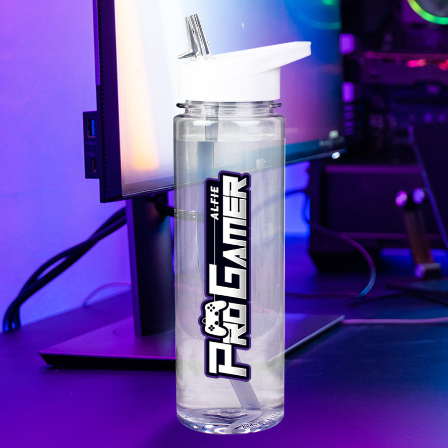 Personalised Pro Gamer Water Bottle - Buy Drinks Bottles at GiftMasters.co.uk