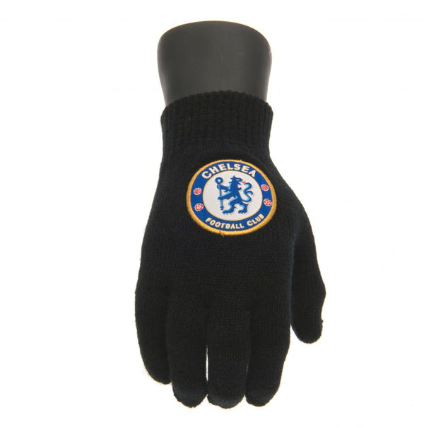 Chelsea FC Knitted Gloves Junior - GiftMasters.co.uk