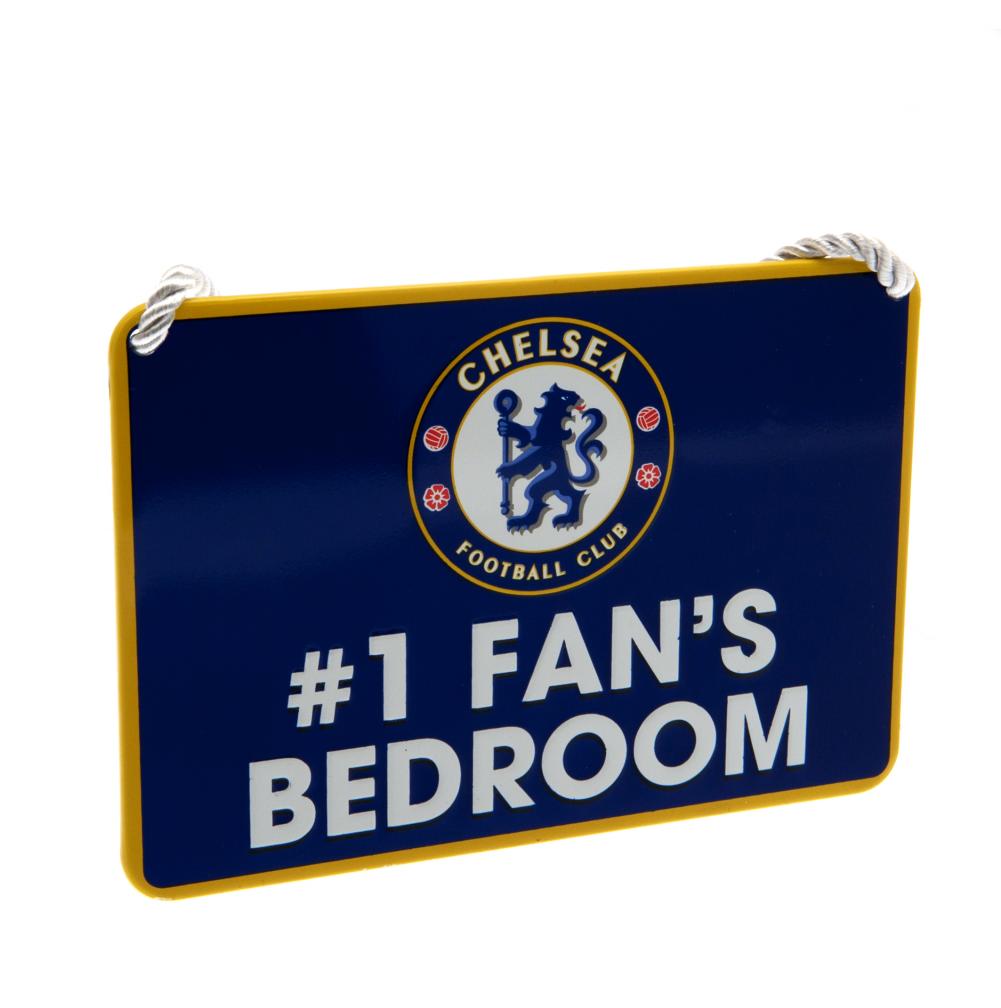 Chelsea FC Bedroom Sign No1 Fan - Buy  at GiftMasters.co.uk