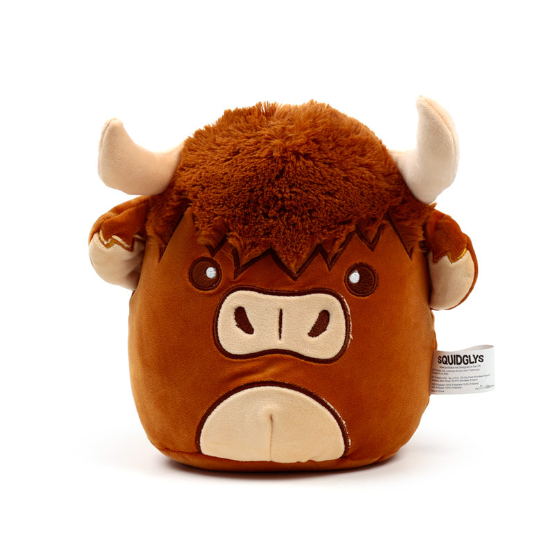 Squidglys Plush Toy - Highland Coo Cow - Buy  at GiftMasters.co.uk