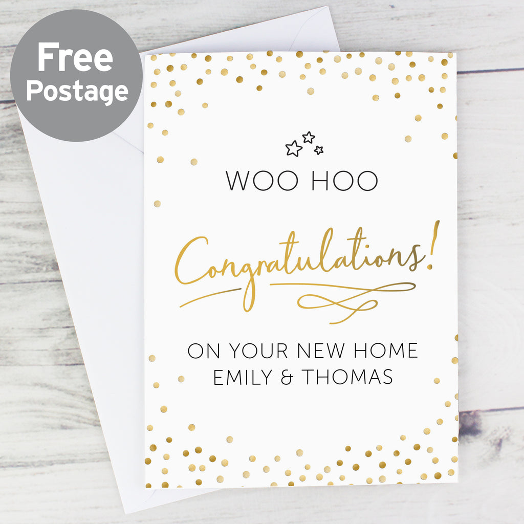 Personalised Congratulations Card - Buy Greetings Cards at GiftMasters.co.uk