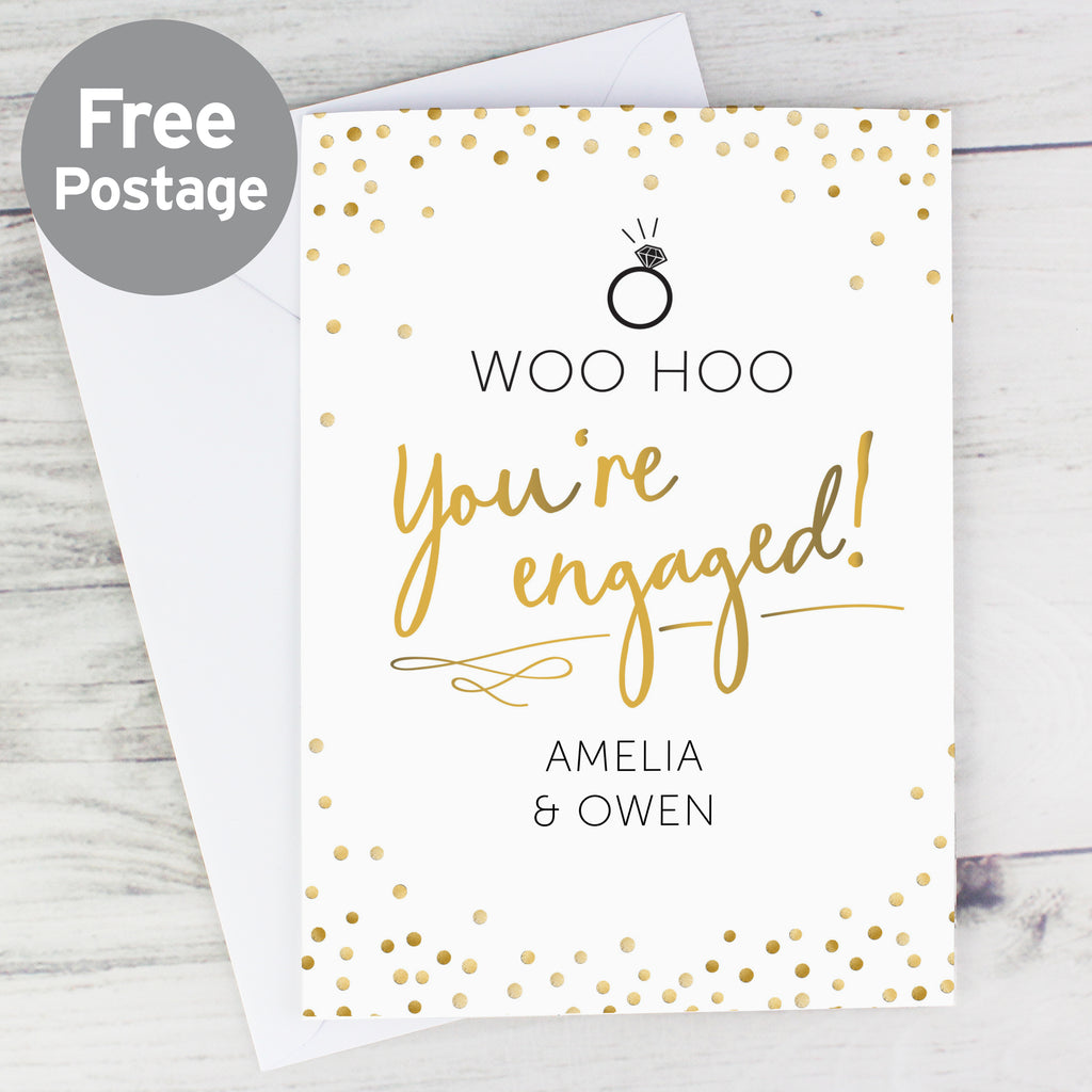 Personalised Engagement Card - Buy Greetings Cards at GiftMasters.co.uk