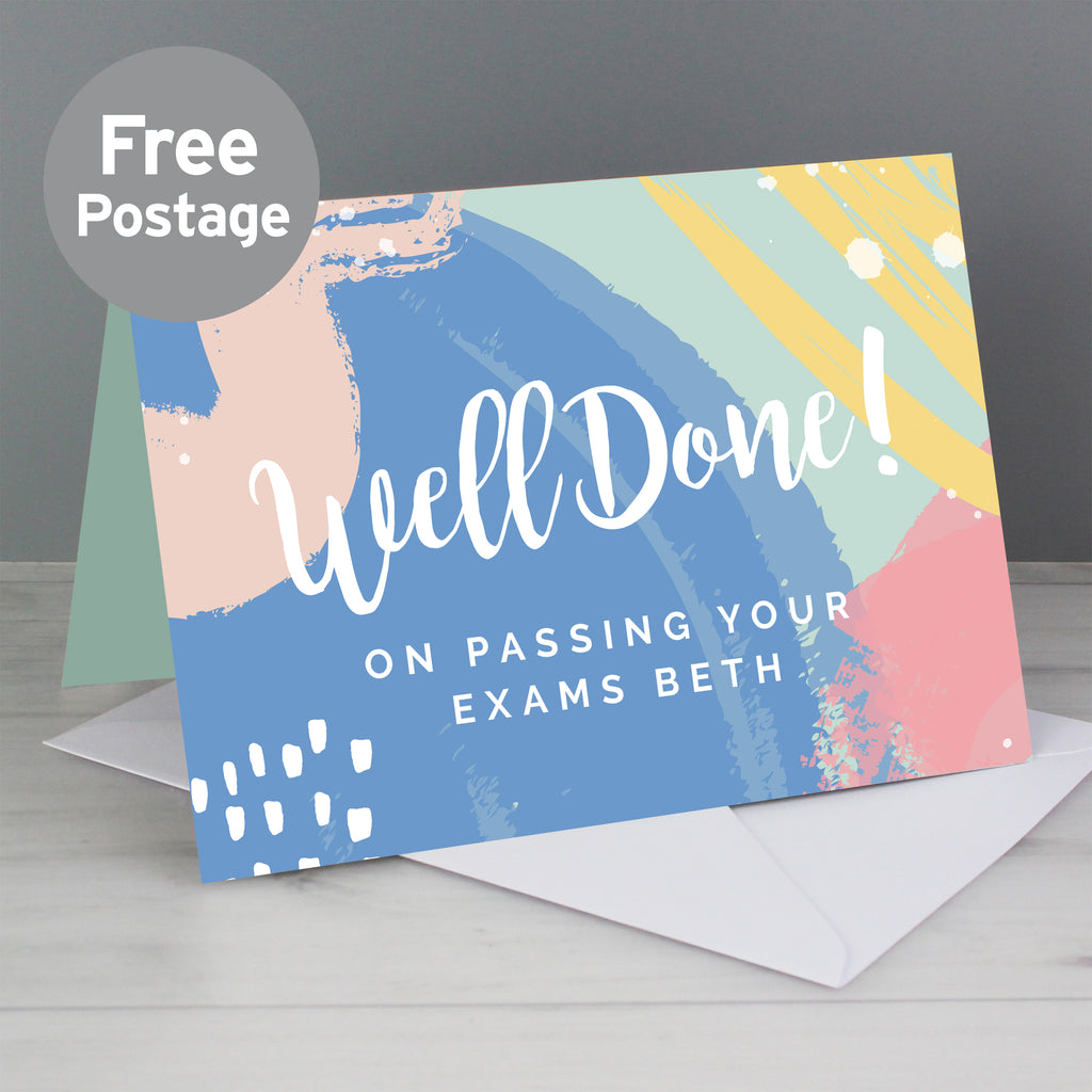 Personalised Well Done! Card - Buy Greetings Cards at GiftMasters.co.uk
