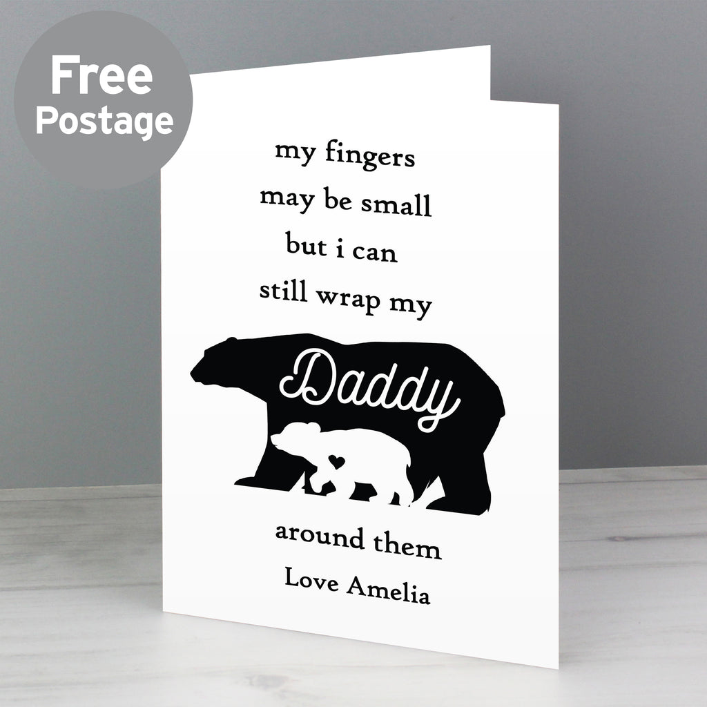 Personalised Fingers may be small Card - Buy Greetings Cards at GiftMasters.co.uk