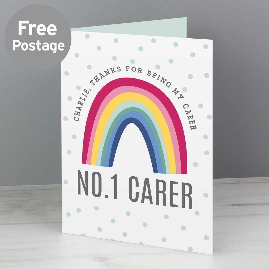 Personalised Rainbow Card - Buy Greetings Cards at GiftMasters.co.uk