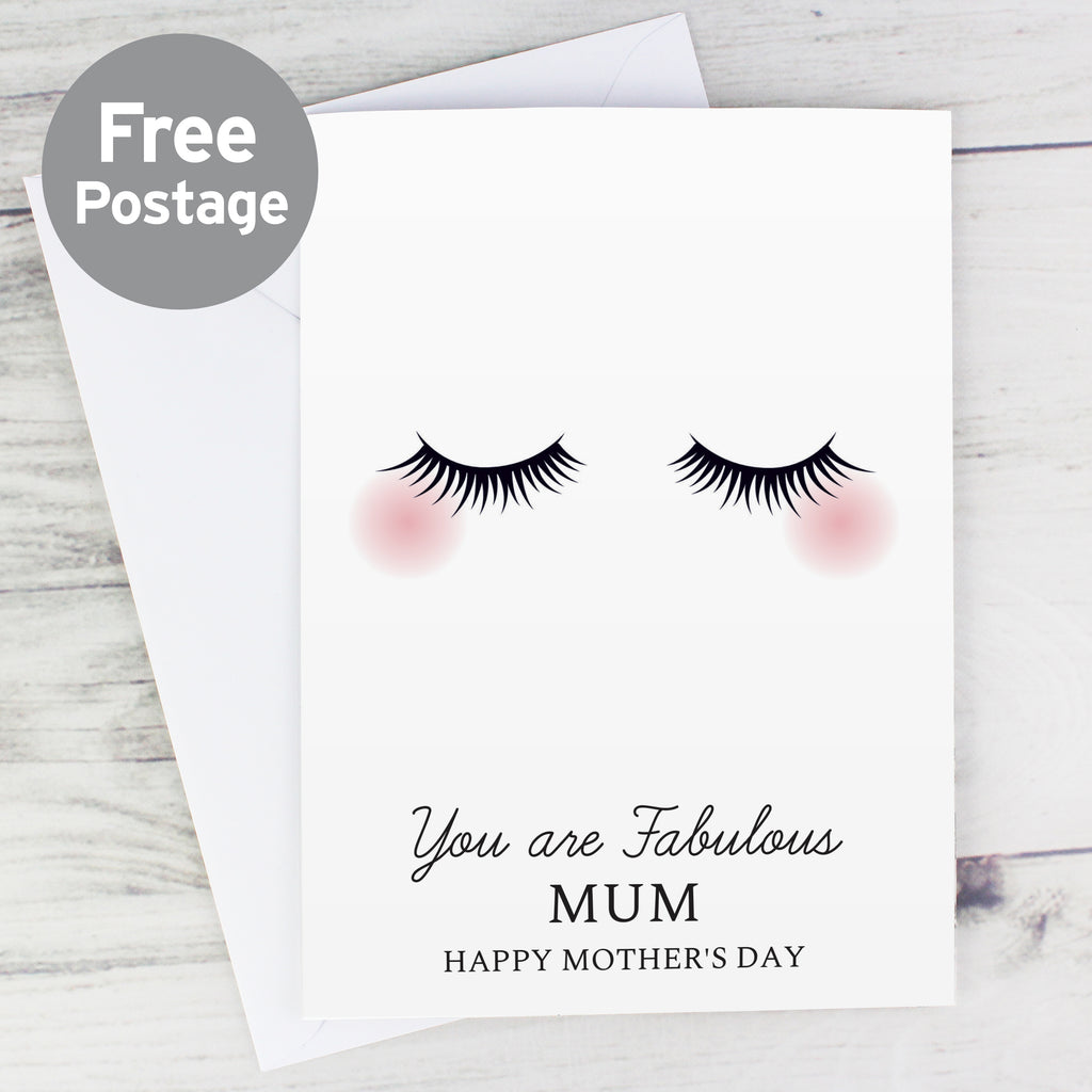 Personalised Eyelashes Card - Buy Greetings Cards at GiftMasters.co.uk