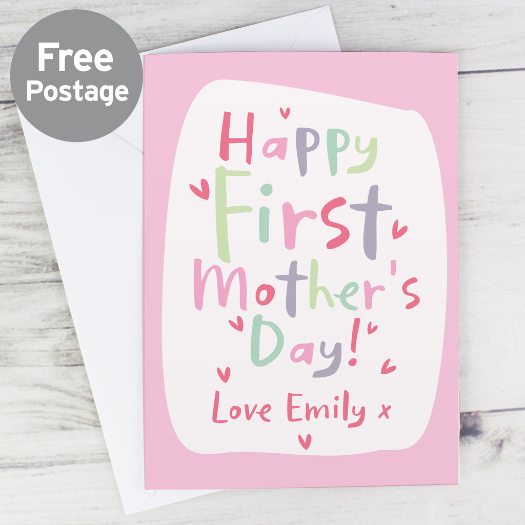 Personalised Happy First Mother's Day Card - Buy Greetings Cards at GiftMasters.co.uk