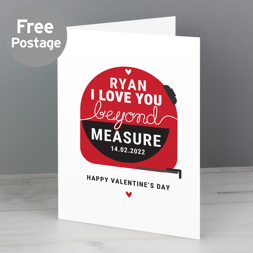 Personalised Beyond Measures Card - Buy Greetings Cards at GiftMasters.co.uk