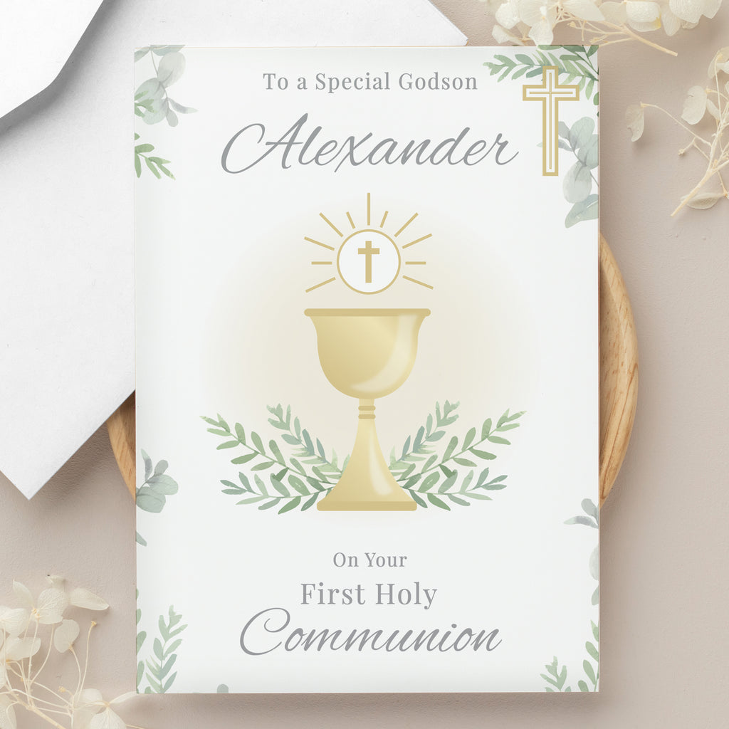 Personalised First Holy Communion Card - Buy Greetings Cards at GiftMasters.co.uk