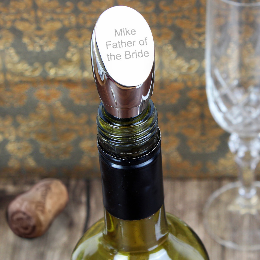 Personalised Wine Stopper - Buy Glasses & Barware at GiftMasters.co.uk
