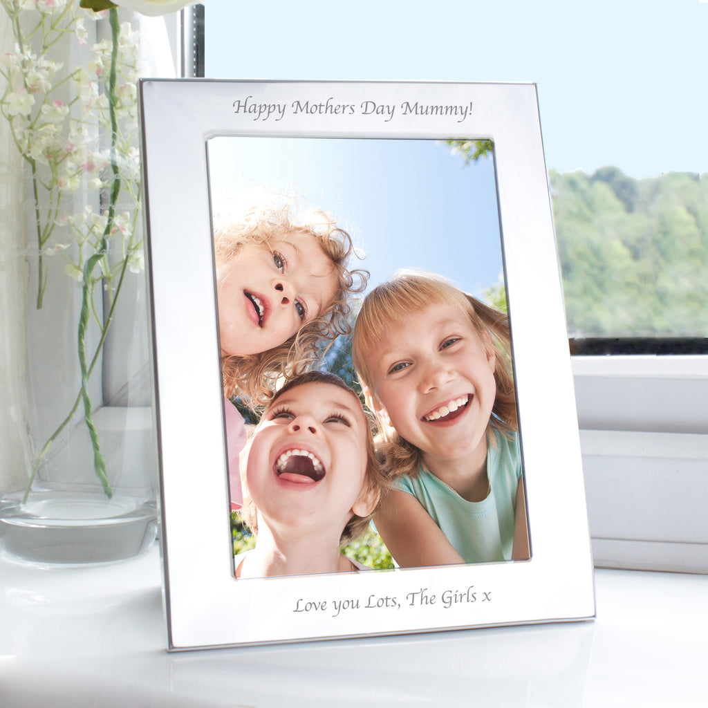 Personalised Silver 5x7 Photo Frame - Buy Photo Frames, Albums and Guestbooks at GiftMasters.co.uk