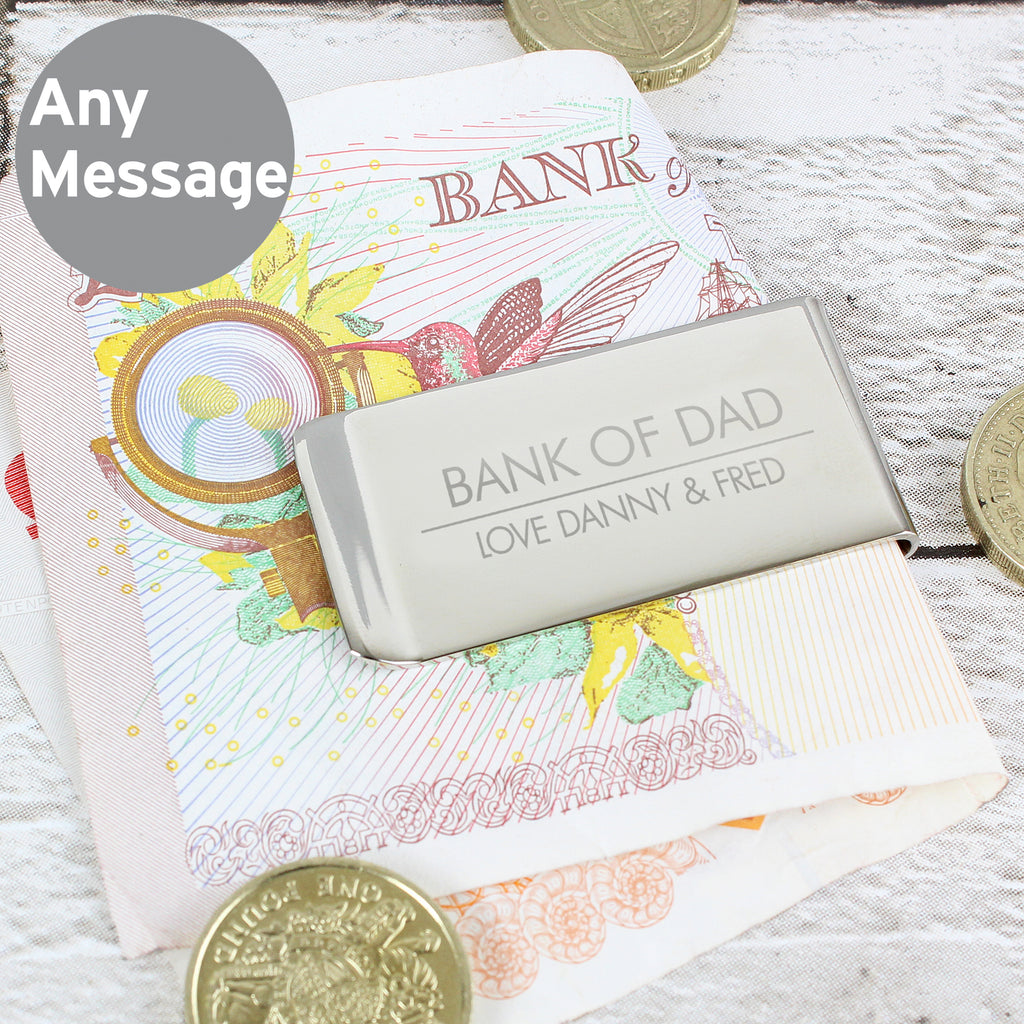 Personalised Classic Money Clip - Buy Keepsakes at GiftMasters.co.uk