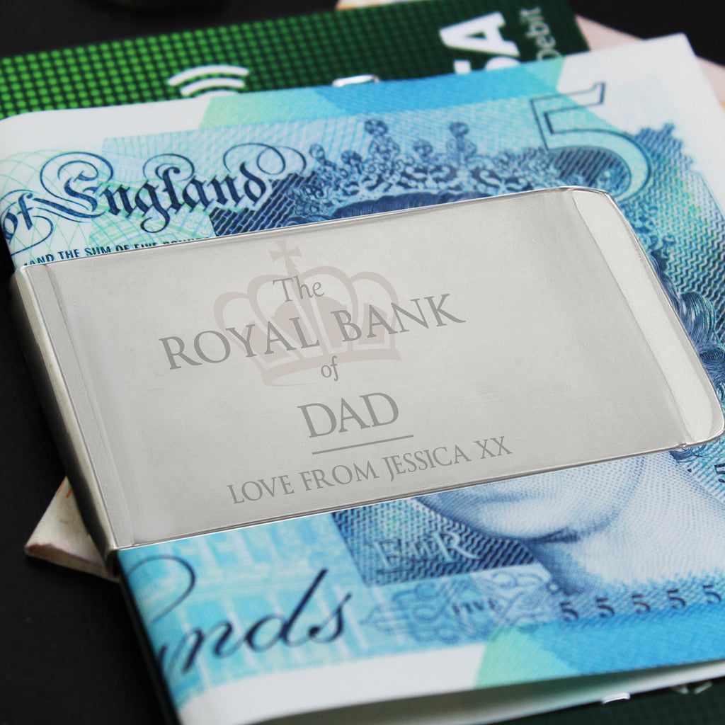 Personalised 'Royal Bank of...' Money Clip - Buy Keepsakes at GiftMasters.co.uk