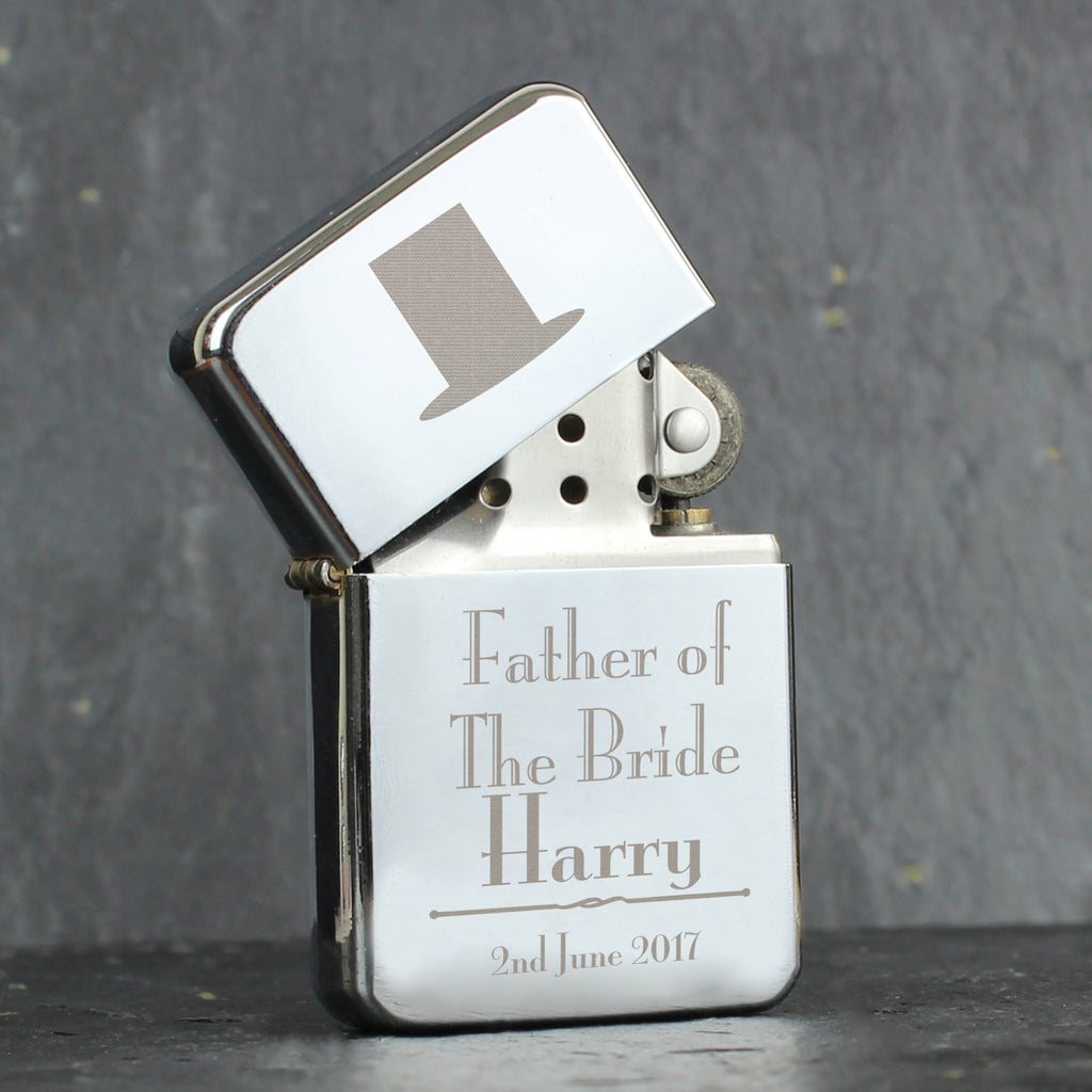Personalised Decorative Wedding Father of the Bride Lighter - Buy Keepsakes at GiftMasters.co.uk
