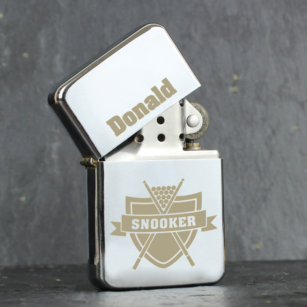 Personalised Snooker Lighter - Buy Keepsakes at GiftMasters.co.uk