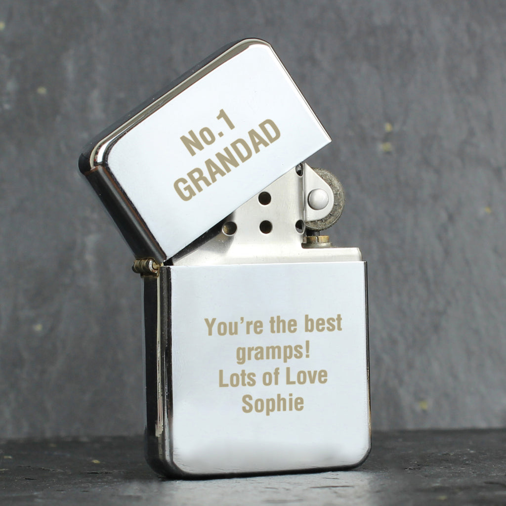 Personalised Silver Lighter - Buy Keepsakes at GiftMasters.co.uk