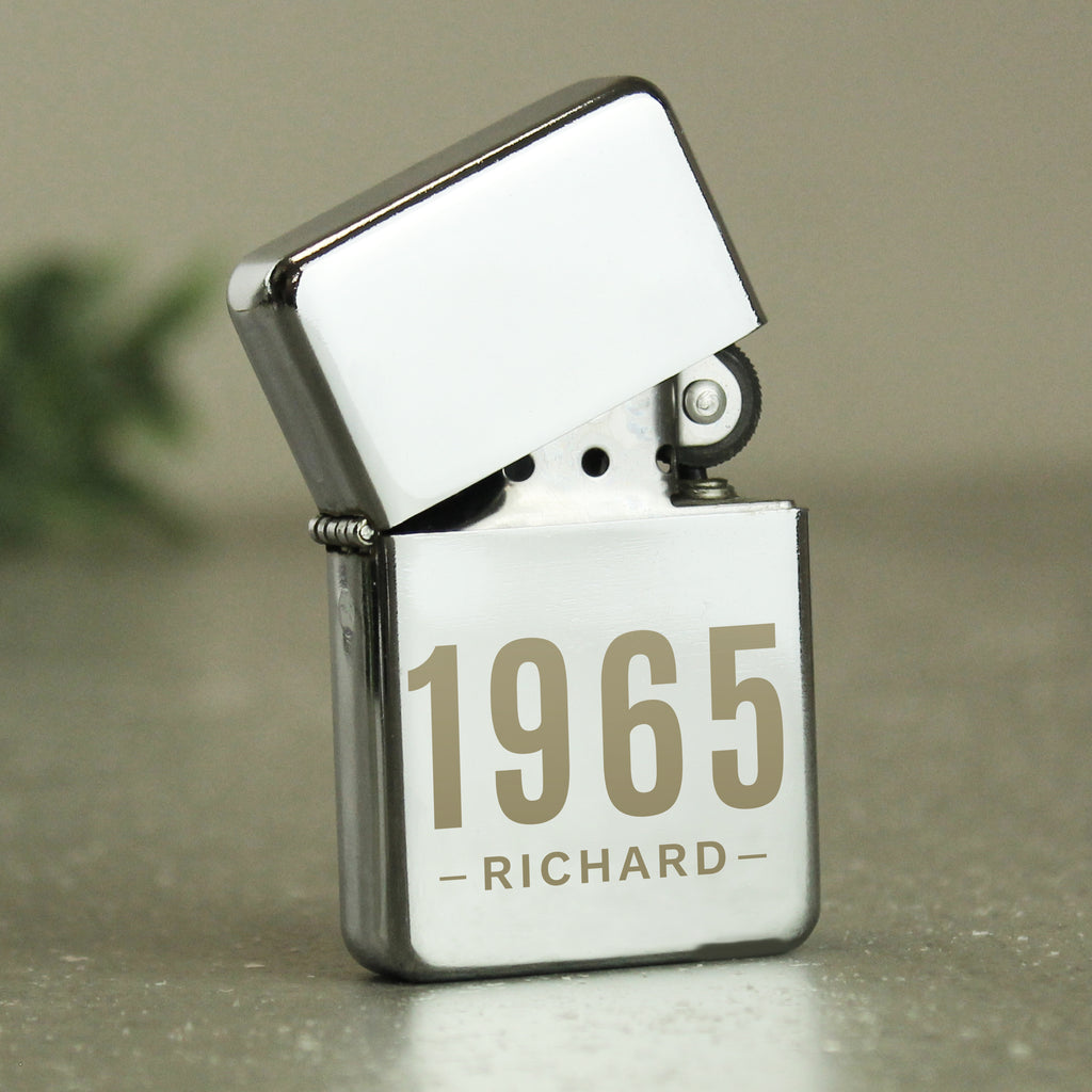 Personalised Date & Name Lighter - Buy Keepsakes at GiftMasters.co.uk