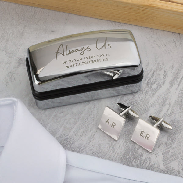 Personalised Cufflinks & Cufflink Box