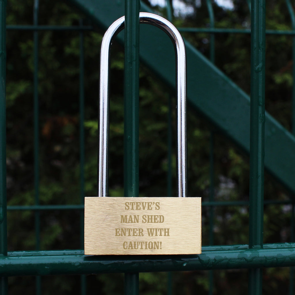 Personalised Any Message Padlock - Buy Keepsakes at GiftMasters.co.uk