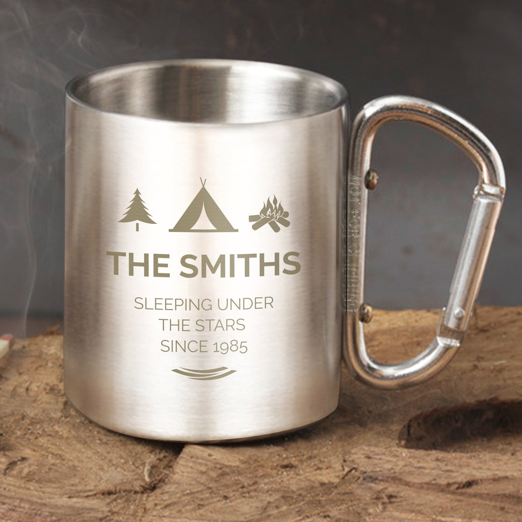 Personalised 'Wilderness Wanderer' Stainless Steel Mug - Buy Mugs at GiftMasters.co.uk