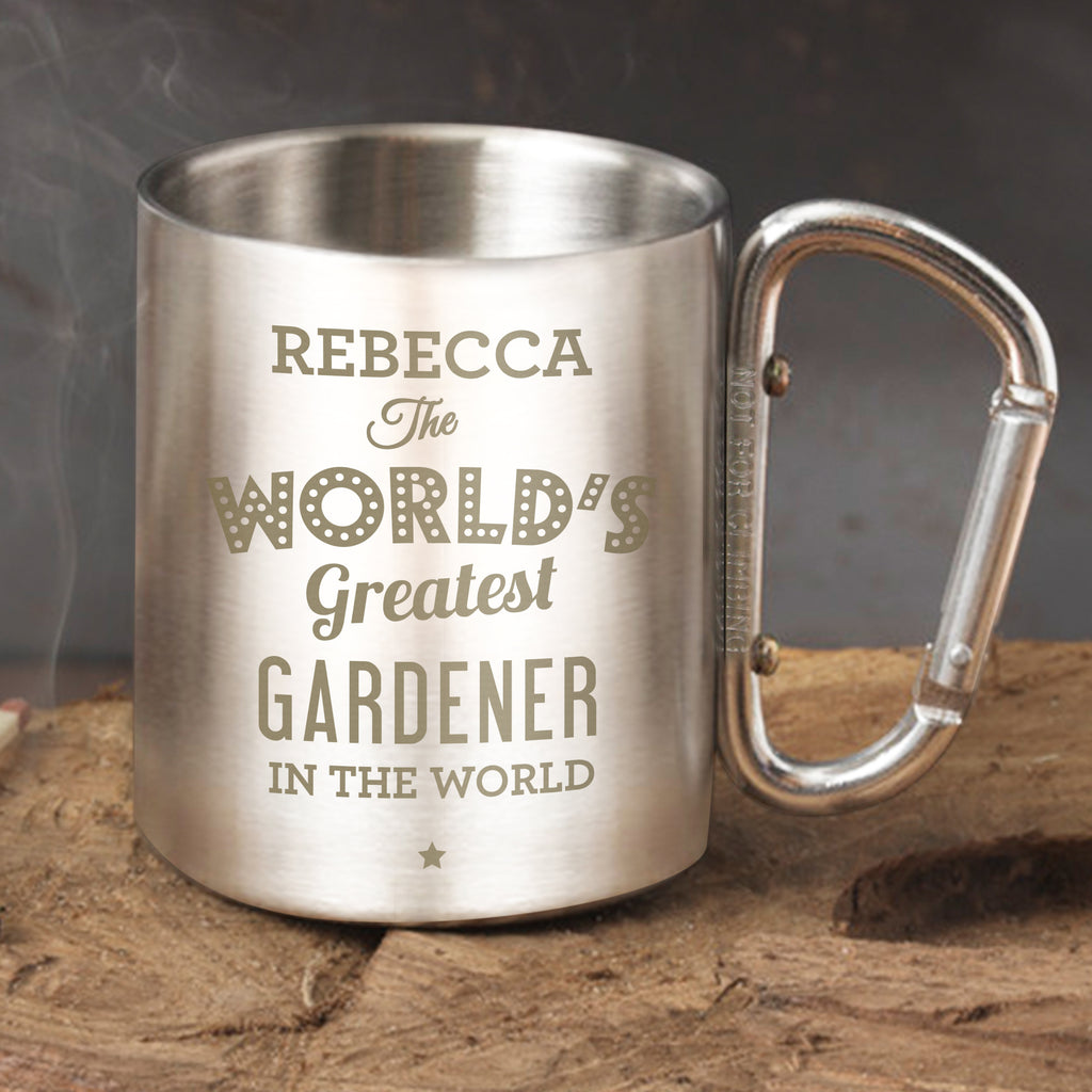 Personalised 'The World's Greatest' Stainless Steel Mug - Buy Mugs at GiftMasters.co.uk