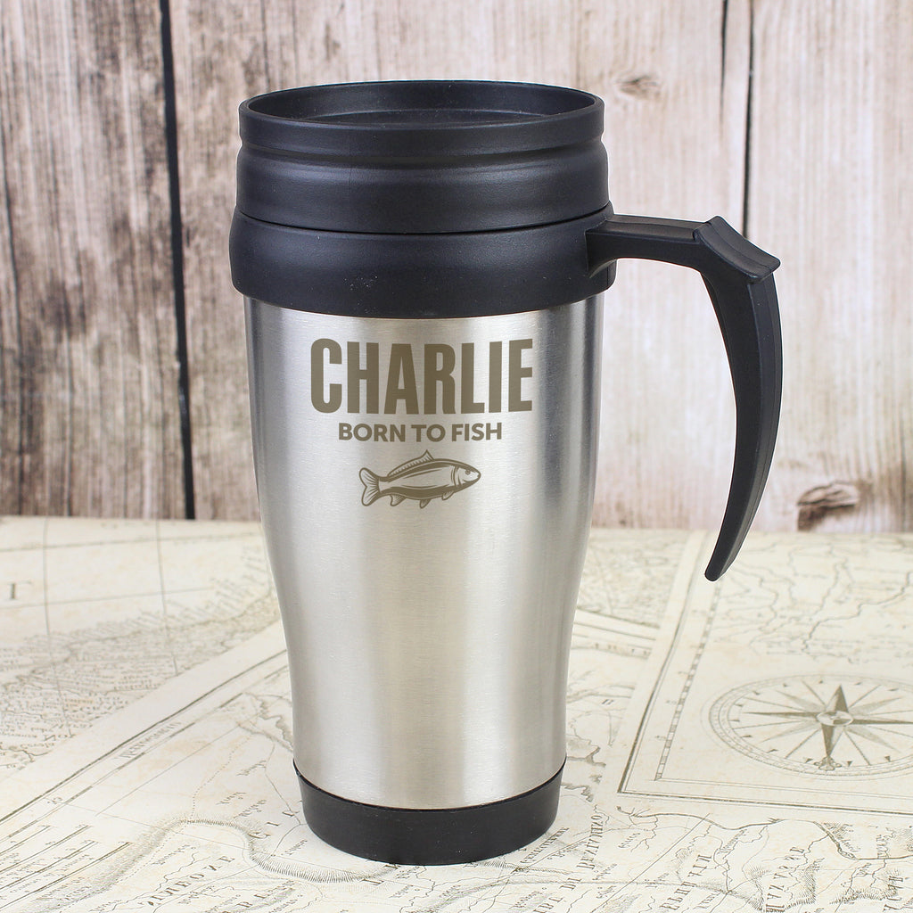 Personalised Fishing Travel Mug - Buy Travel Mugs at GiftMasters.co.uk