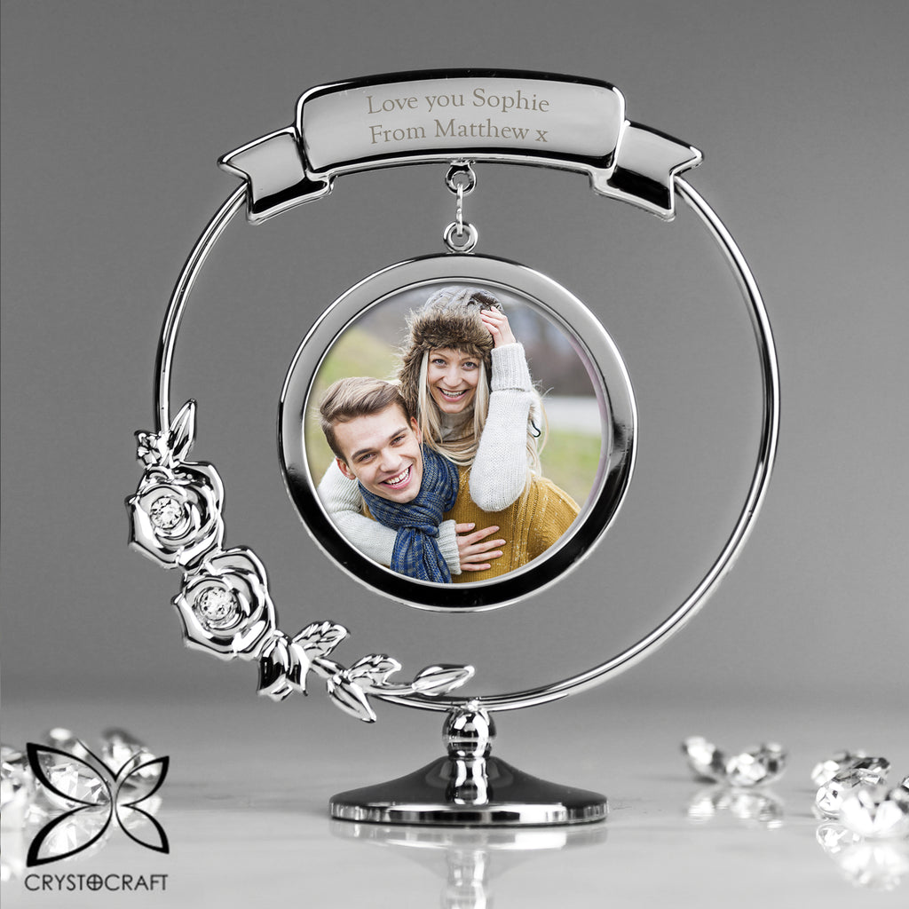 Personalised Crystocraft Photo Frame Ornament - Buy Crystocraft at GiftMasters.co.uk