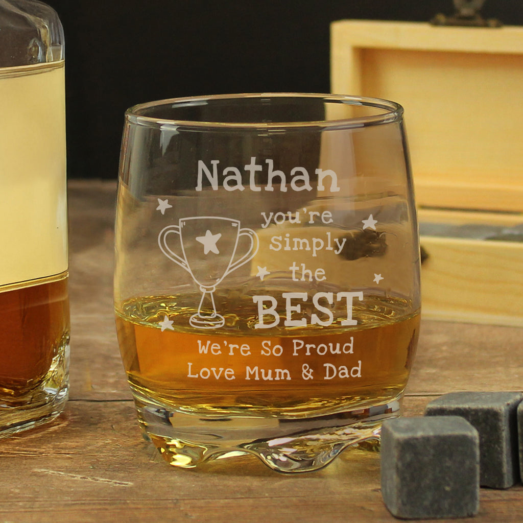 Personalised Simply The Best Tumbler - Buy Glasses & Barware at GiftMasters.co.uk
