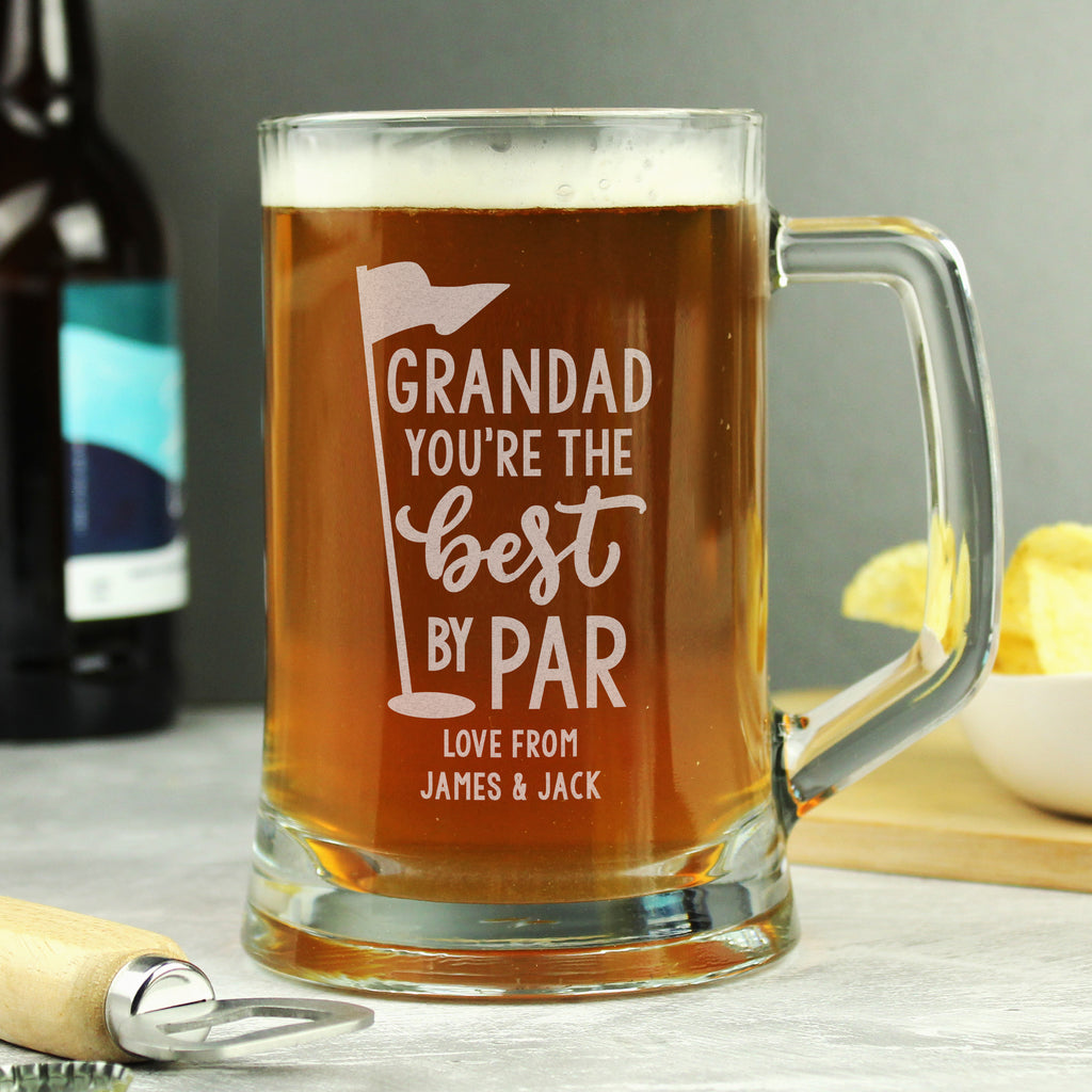 Personalised Best By Par Tankard - Buy Glasses & Barware at GiftMasters.co.uk