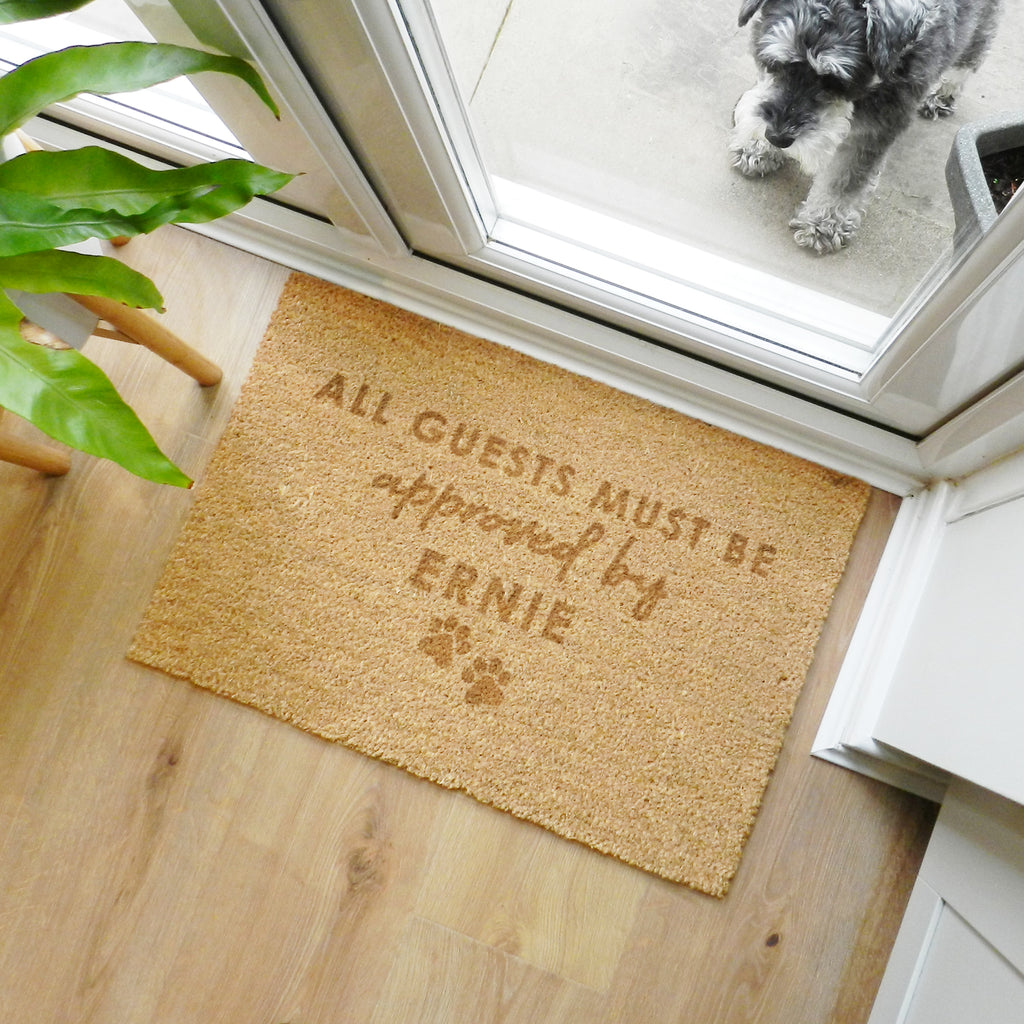 Personalised Approved By The Pet Rectangle Indoor Doormat - Buy Doormats at GiftMasters.co.uk