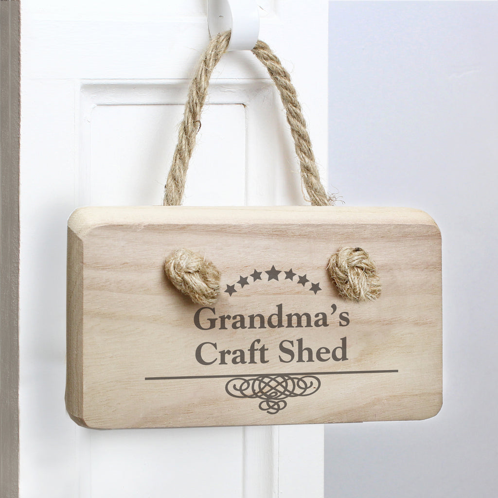 Personalised Decorative Swirl Wooden Sign - Buy Hanging Decorations & Signs at GiftMasters.co.uk
