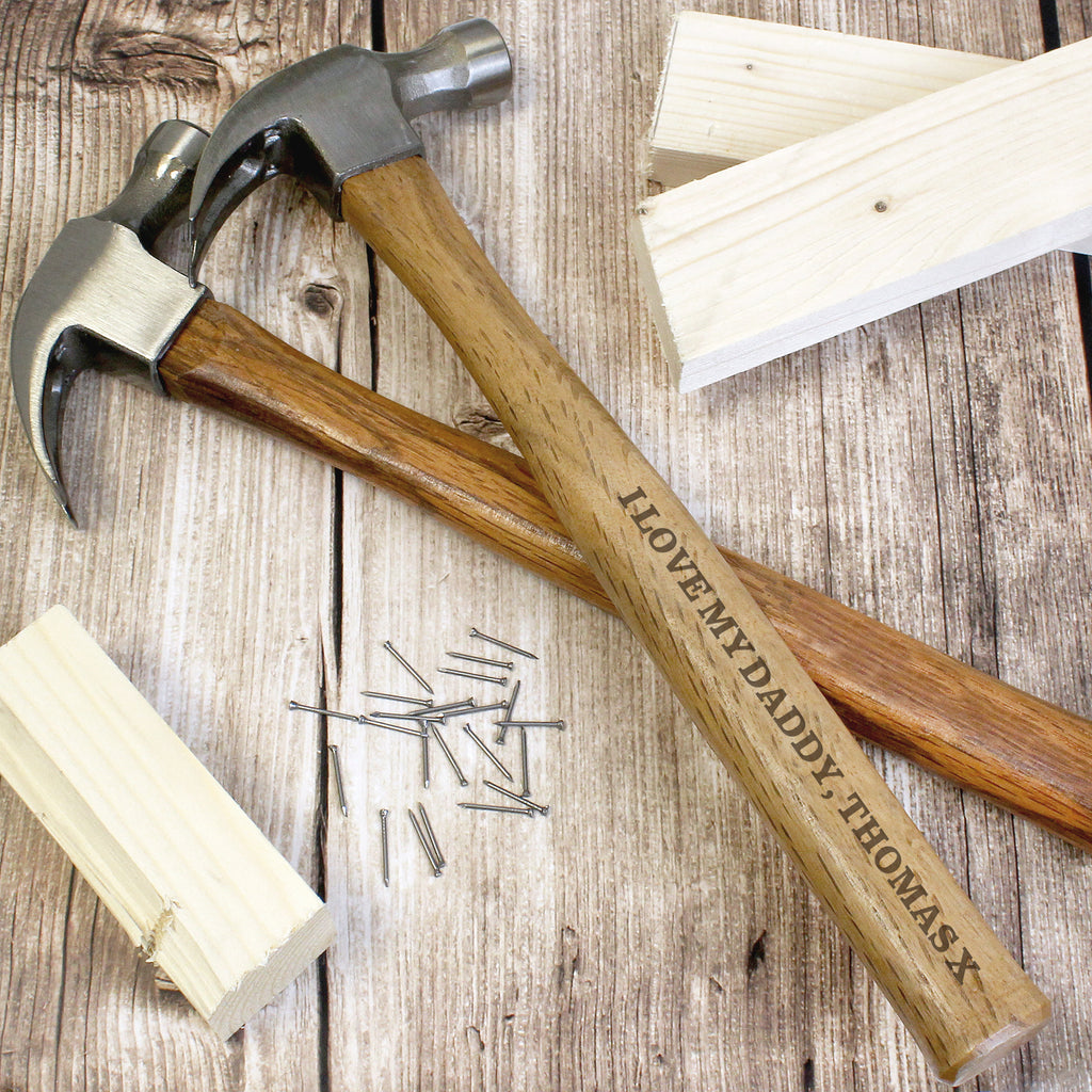 Personalised Bold Text Hammer - Buy Keepsakes at GiftMasters.co.uk