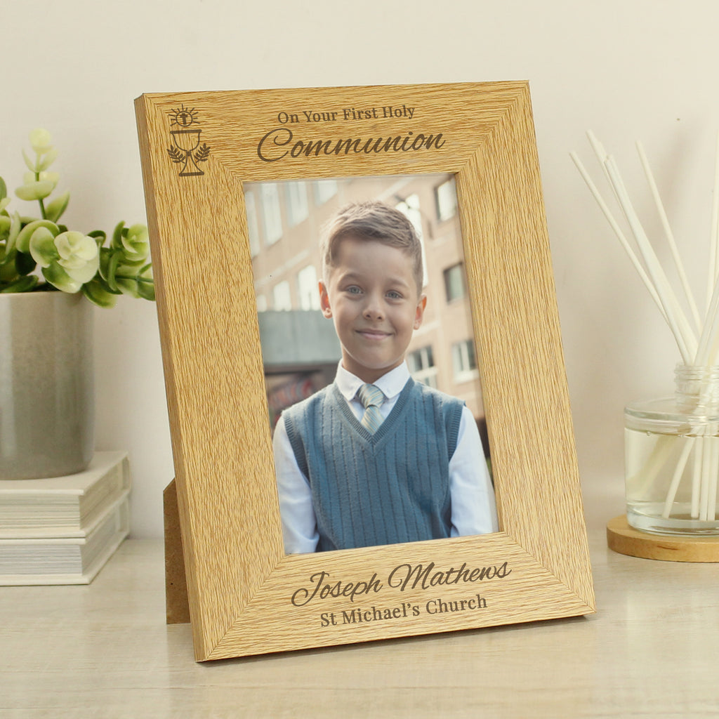 Personalised Holy Communion 6x4 Photo Frame - Buy Photo Frames, Albums and Guestbooks at GiftMasters.co.uk