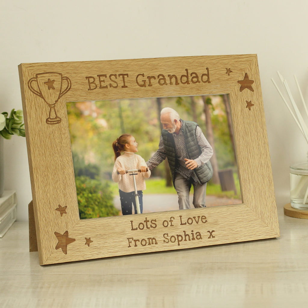 Personalised Simply The Best 6x4 Landscape Wooden Photo Frame - Buy Photo Frames, Albums and Guestbooks at GiftMasters.co.uk