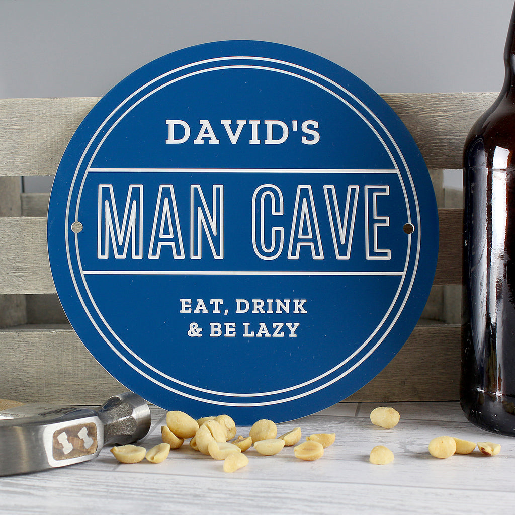 Personalised Man Cave Heritage Plaque - Buy Hanging Decorations & Signs at GiftMasters.co.uk
