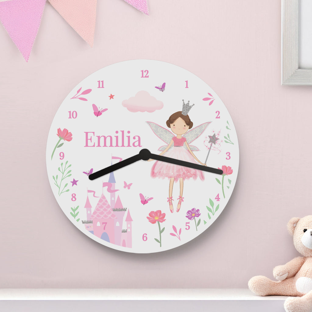 Personalised Fairy Princess Clock - Buy Clocks & Watches at GiftMasters.co.uk