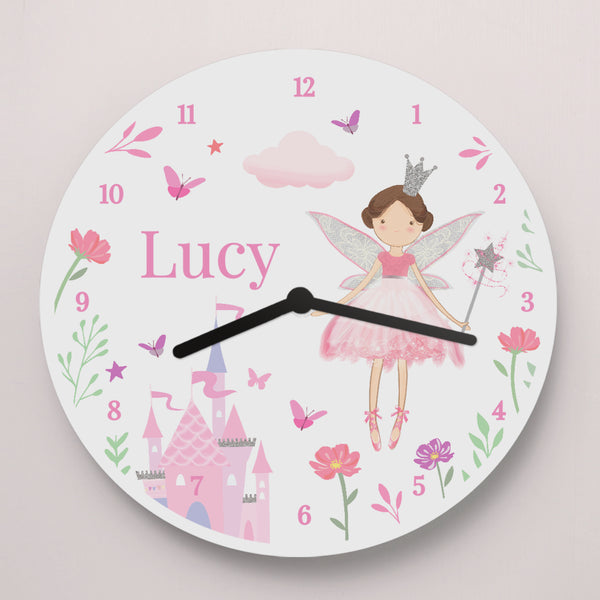 Personalised Fairy Princess Clock