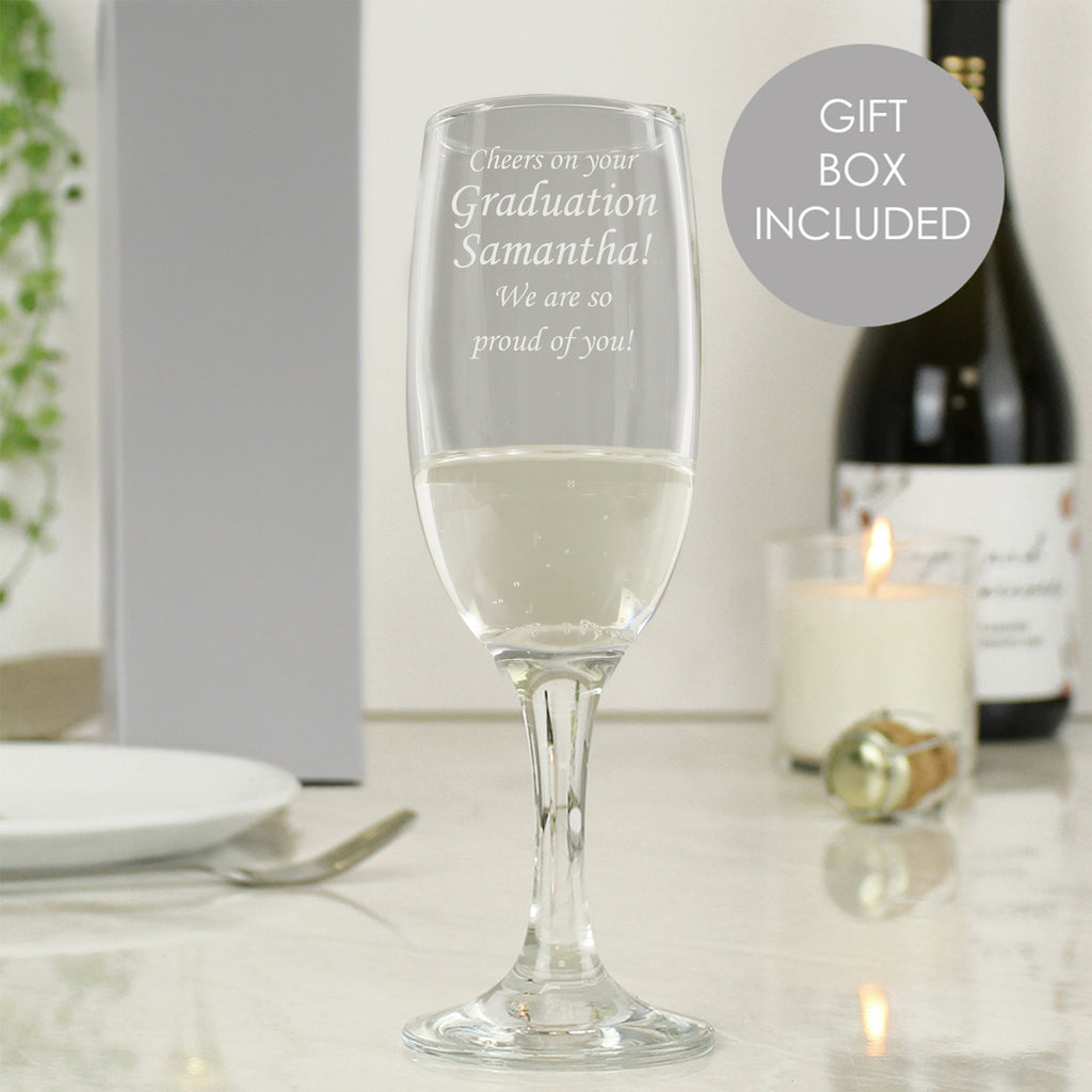 Personalised Message Flute - Buy Glasses & Barware at GiftMasters.co.uk