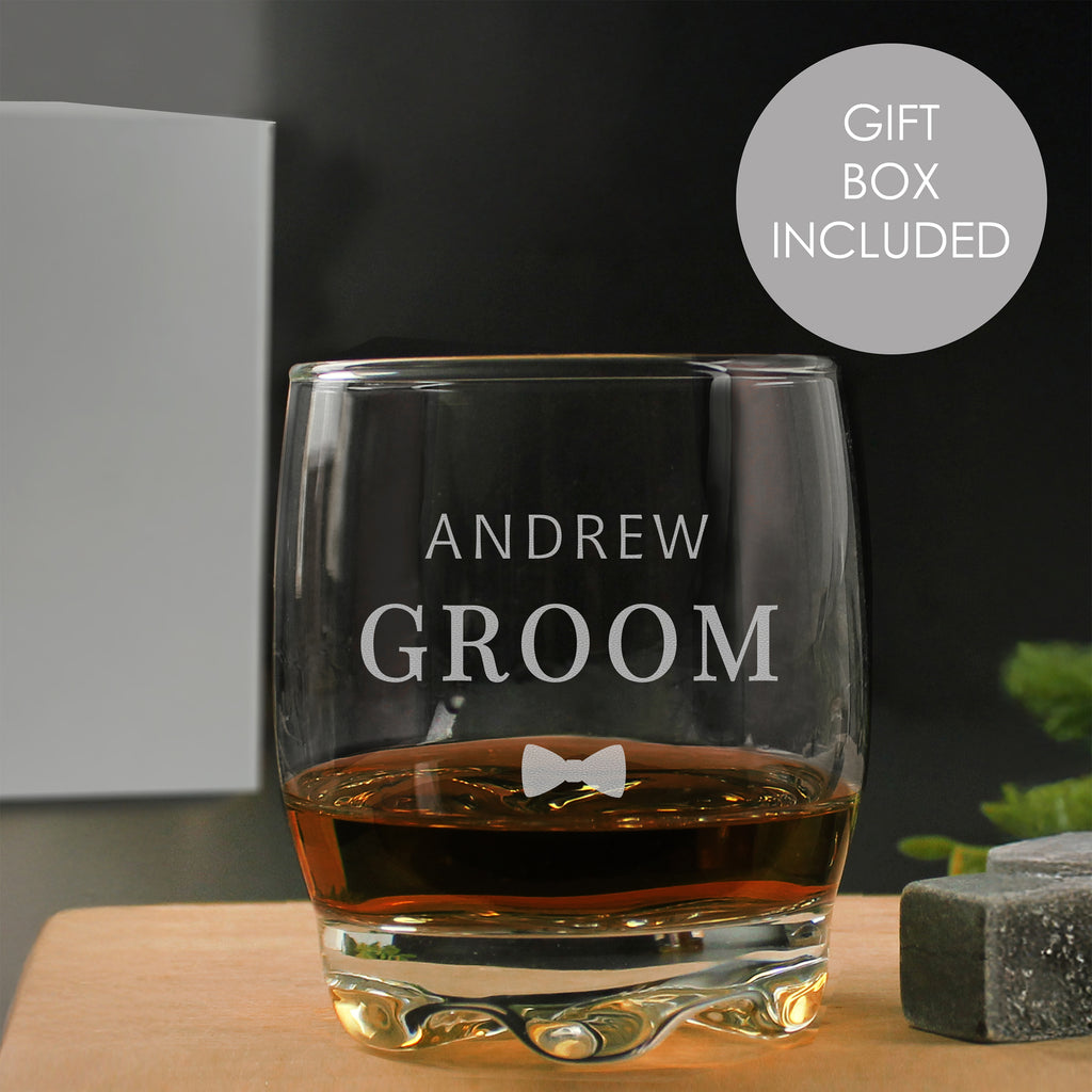 Personalised Groom Tumbler - Buy Glasses & Barware at GiftMasters.co.uk
